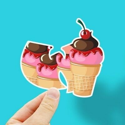 아이스크림 밴 트럭을 위한 주문 방수 음식 키스 커트 스티커