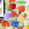 야채 과일 다이 컷 키스 컷 스티커 롤 파인애플 포도 배 블루 베리