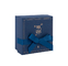 호화스러운 디자인 파란 판지 물결 모양 선물 상자 의복 의류 포장 상자