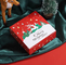 크리스마스 트리 누가 선물 포장 상자 직사각형 쿠키 구색 상자