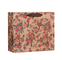 COA 숙녀 소형 크래프트 꽃 쇼핑백 꽃 종이가방 핸드백