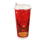 음료 커피 우유 차를 위한 ODM 9oz 종이 처분할 수 있는 크리스마스 컵