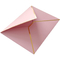 장미빛 금 핑크색 청동 도금 논문 초대 봉투 커스텀 로고