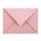 장미빛 금 핑크색 청동 도금 논문 초대 봉투 커스텀 로고